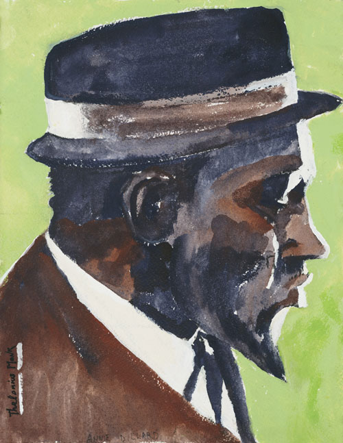 Thelonius Monk - painting by Annie Dillard